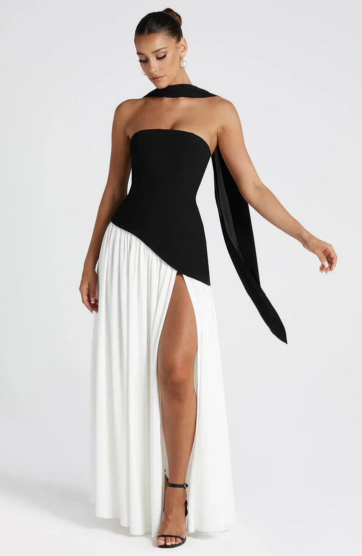 Duttini | Sculpted Slit Silhouette Evening Gown