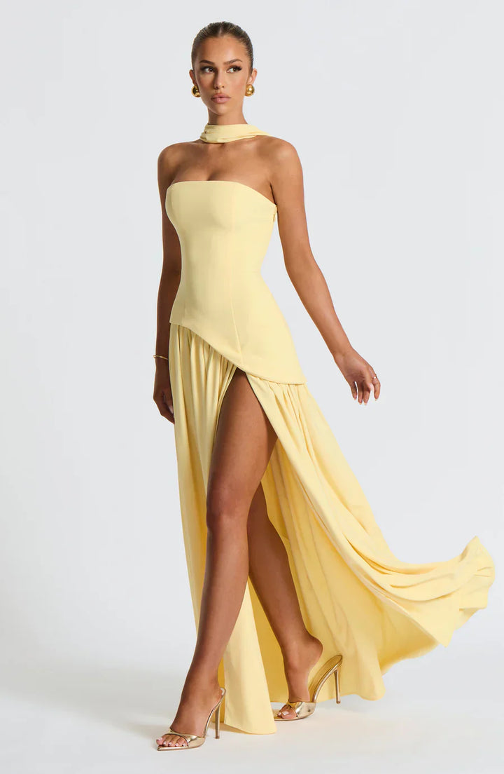 Duttini | Sculpted Slit Silhouette Evening Gown