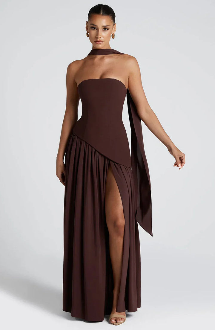 Duttini | Sculpted Slit Silhouette Evening Gown