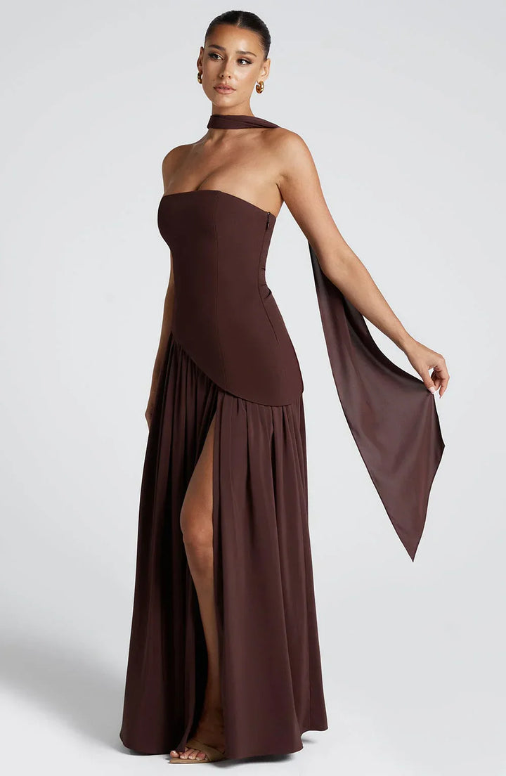 Duttini | Sculpted Slit Silhouette Evening Gown