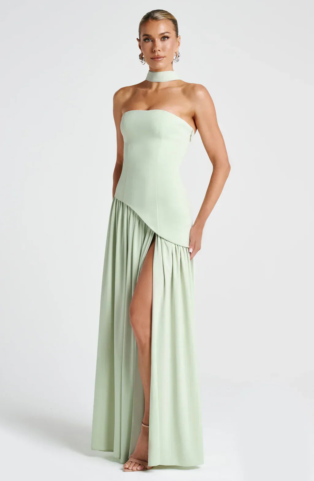 Duttini | Sculpted Slit Silhouette Evening Gown