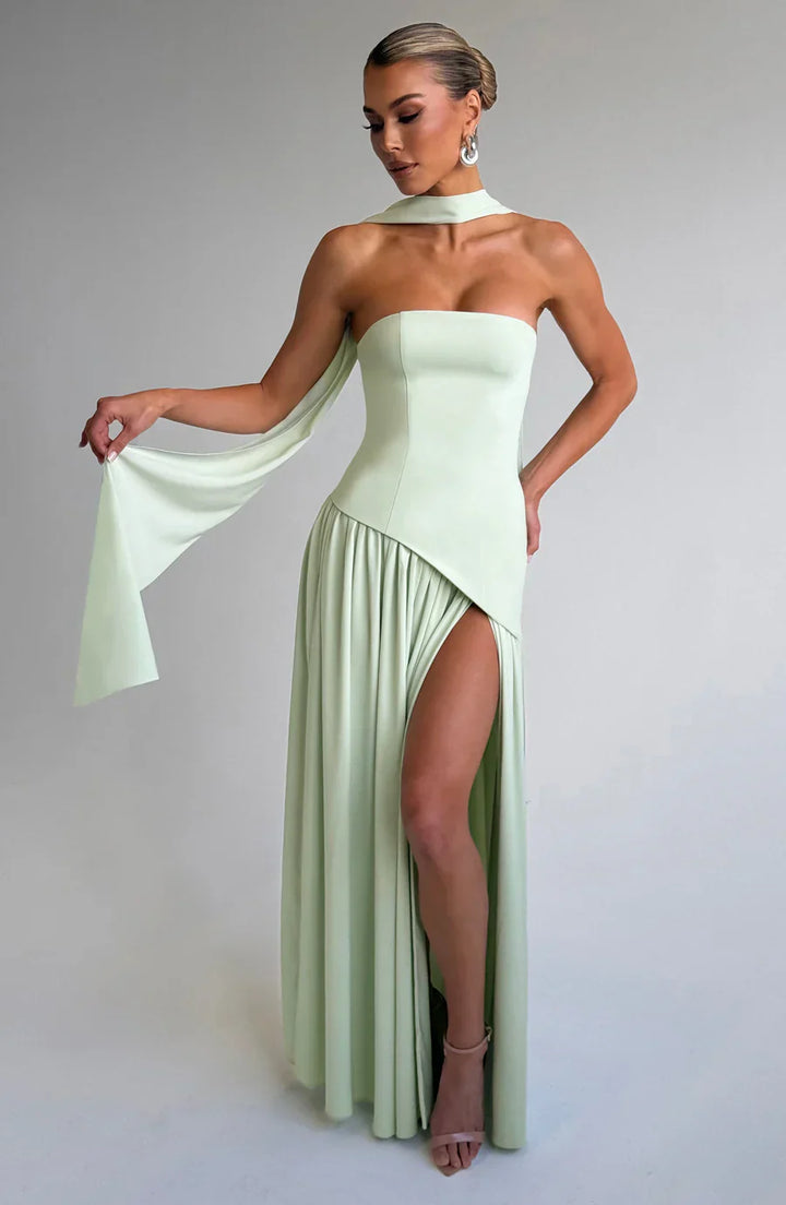 Duttini | Sculpted Slit Silhouette Evening Gown