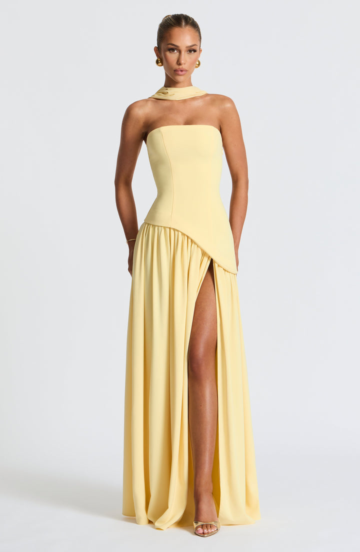 Duttini | Sculpted Slit Silhouette Evening Gown