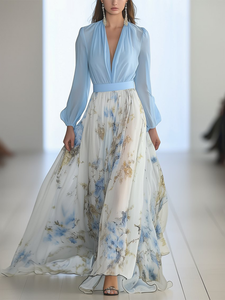 Duttini | Effortless Maxi Dress With Dazzling Floral Print