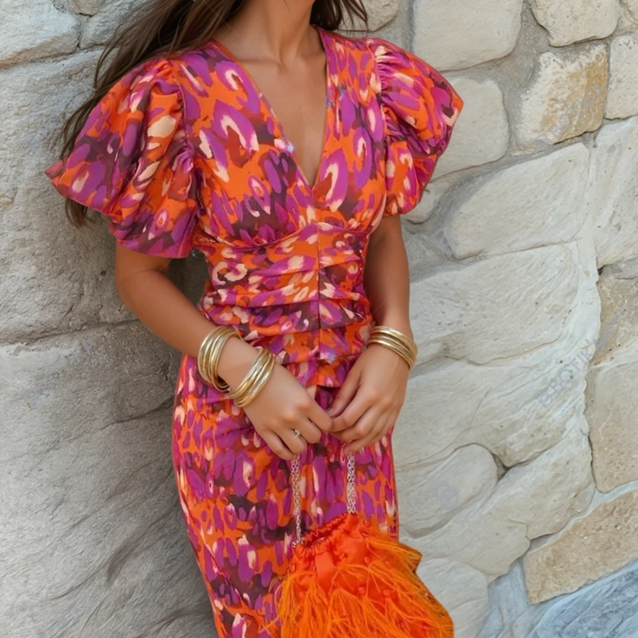 Duttini | Romantic Wedding Guest Printed Dress for Every Occasion
