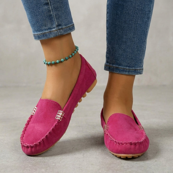 Duttini | Classic Driving Orthopedic Moccasins With Metallic Accents