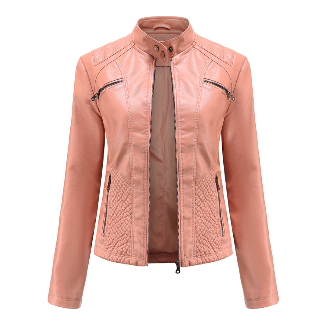Duttini | Women’s Classic Zip-up Biker Jacket
