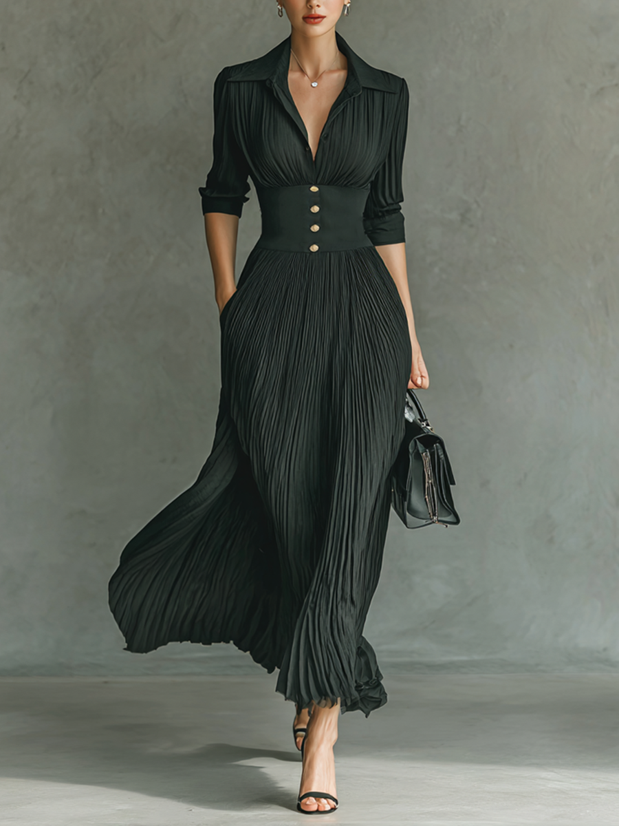Duttini | Pleated Dress