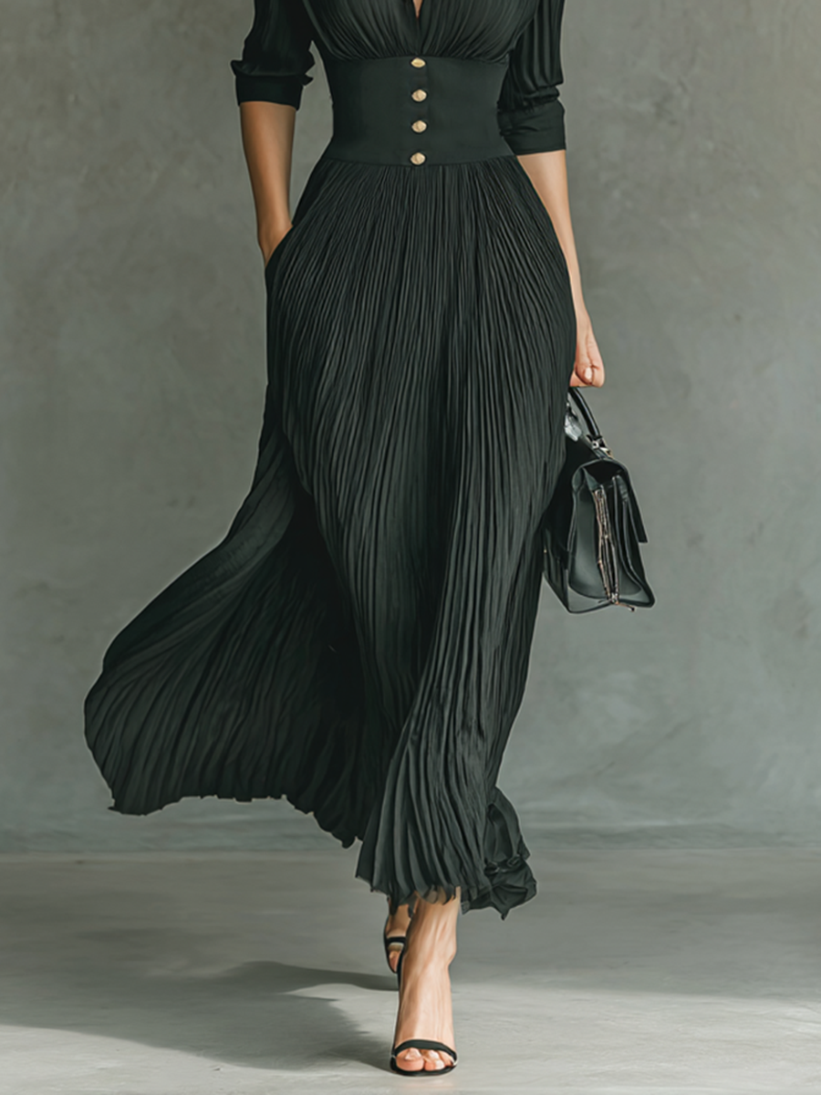 Duttini | Pleated Dress