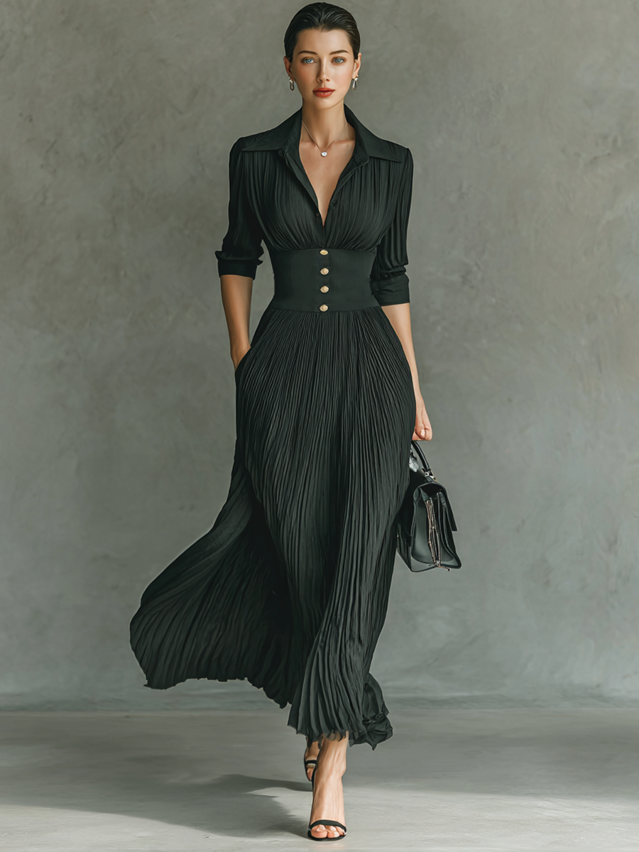 Duttini | Pleated Dress