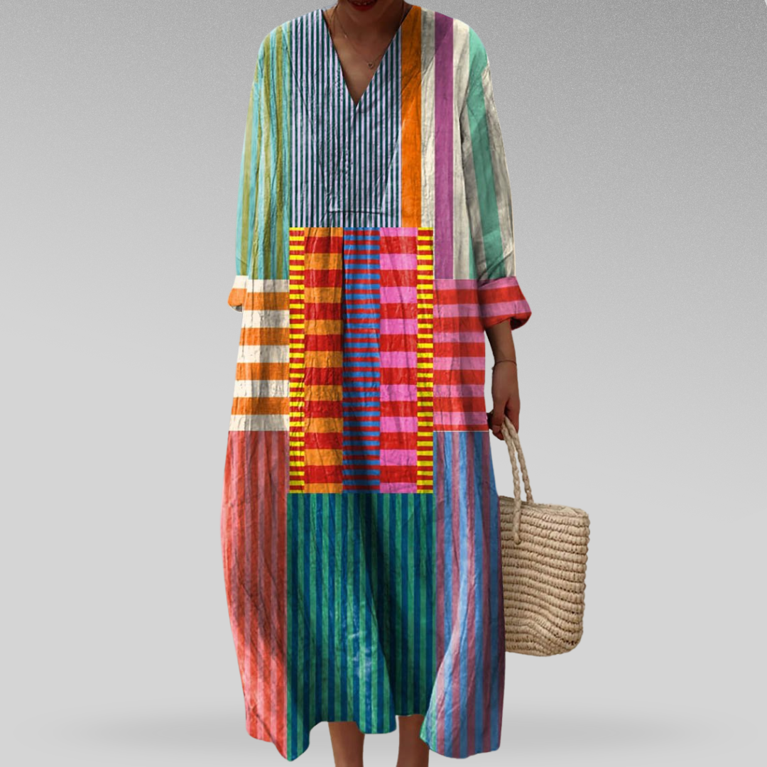 Duttini | Elegant Geometric Dress for a Polished Look