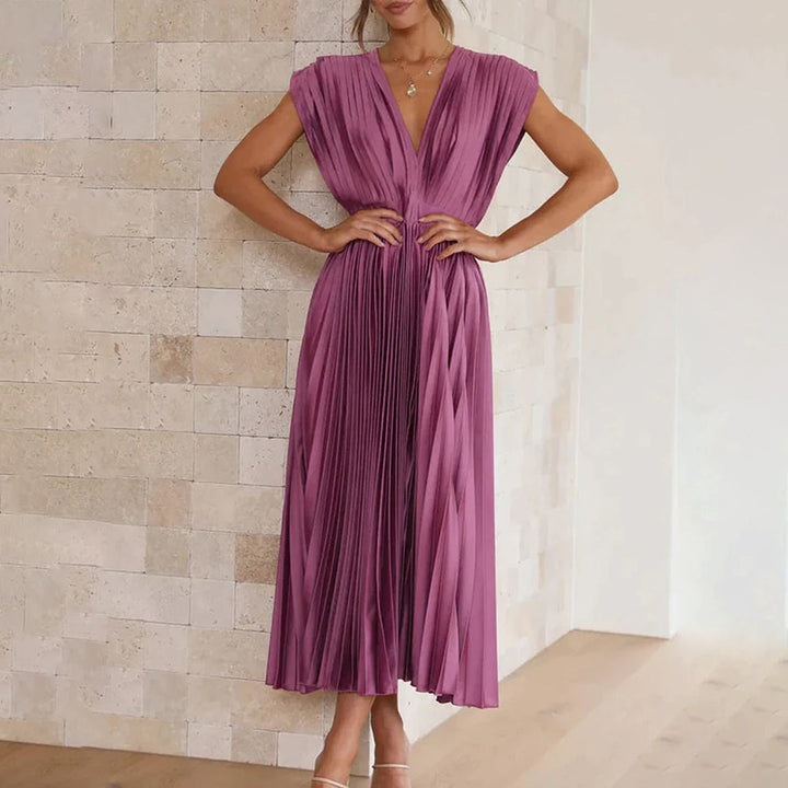 Duttini | Flowing Wedding Guest Dress with Graceful Drape