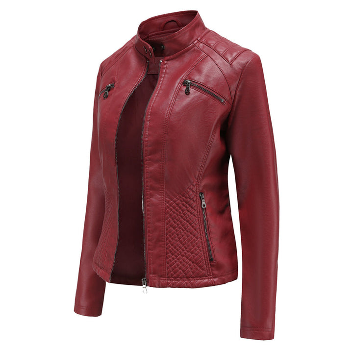 Duttini | Women’s Classic Zip-up Biker Jacket