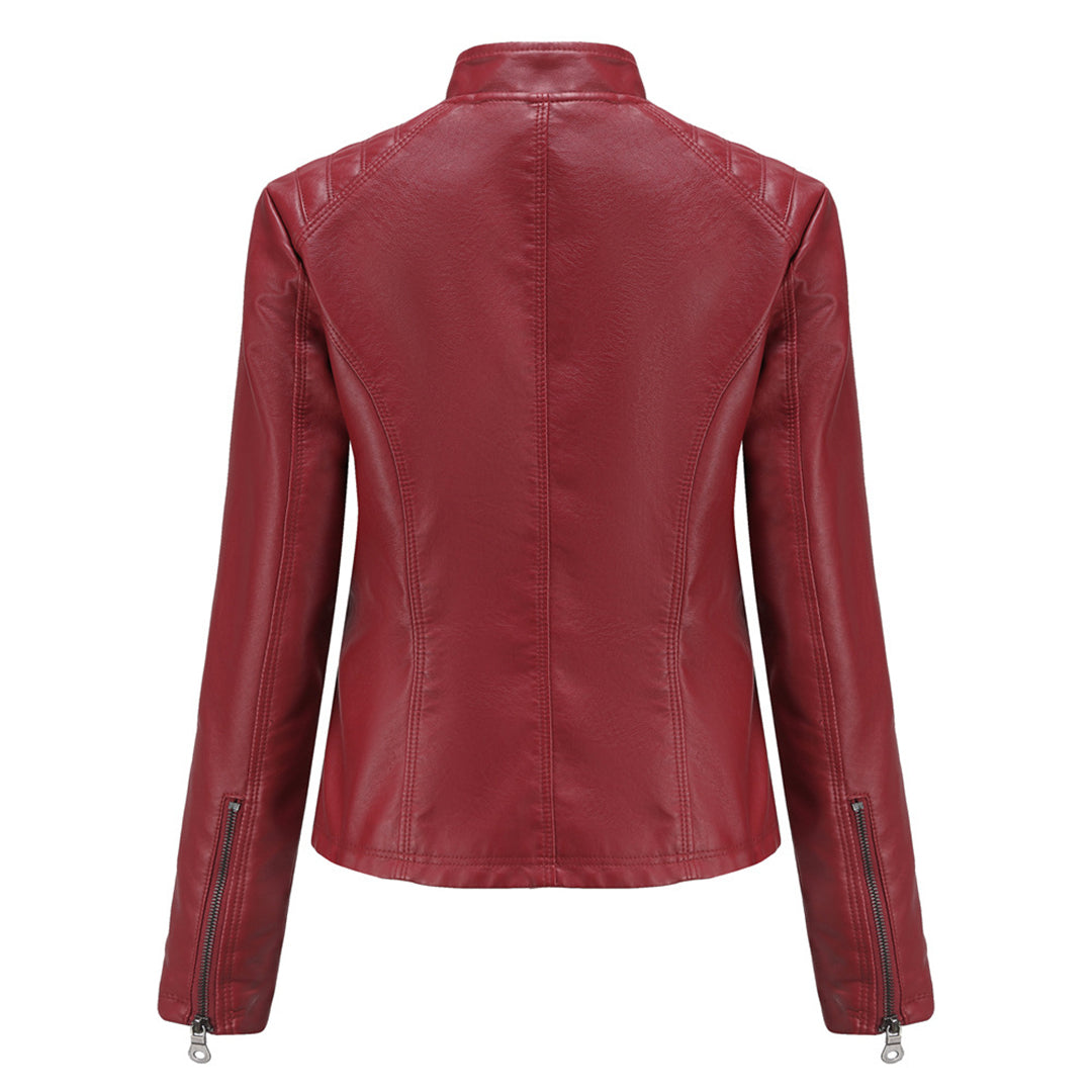 Duttini | Women’s Classic Zip-up Biker Jacket