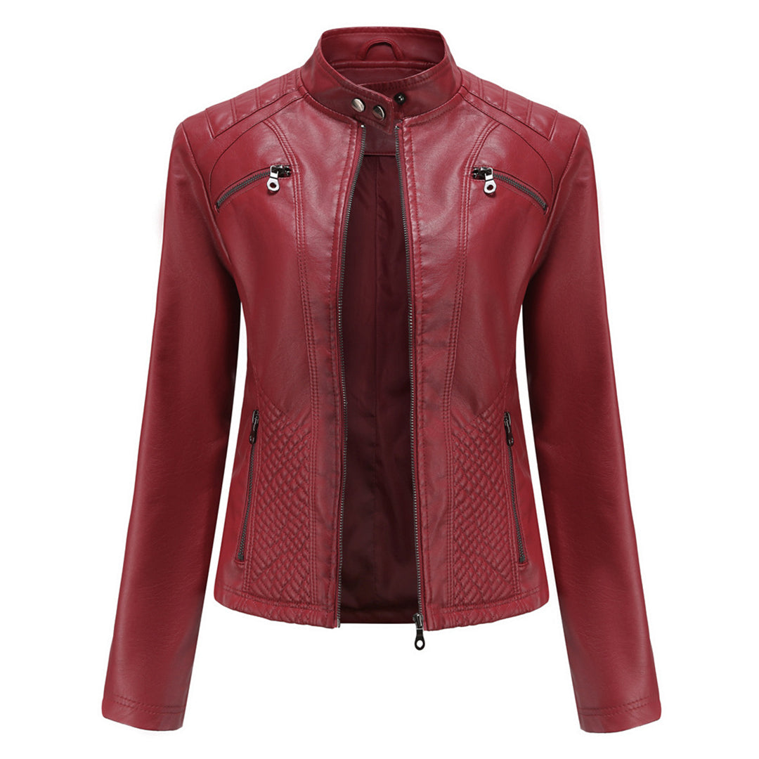 Duttini | Women’s Classic Zip-up Biker Jacket
