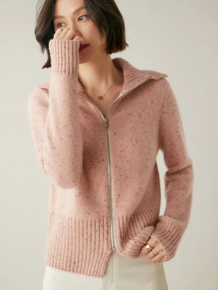 Duttini | Cashmere Zip Cardigan