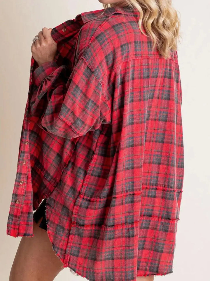 Duttini | Plaid Flannel Shirt for Men in Green