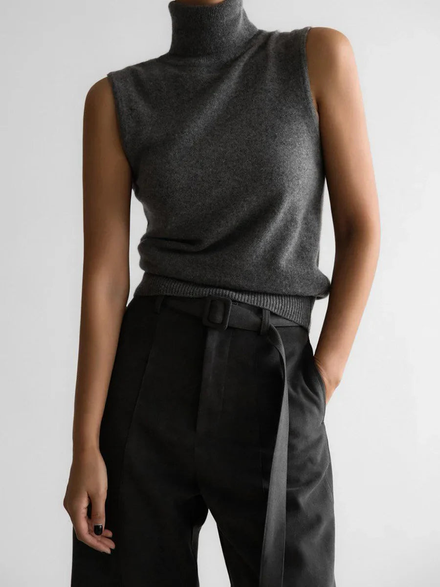 Duttini | High-Neck Vest for Women in Premium Fabric