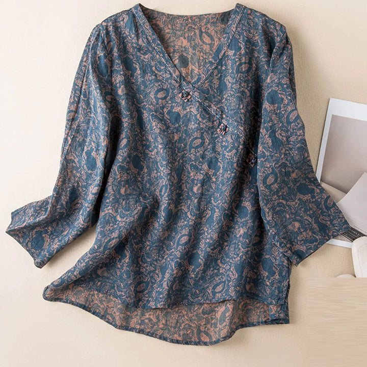 Duttini | Crosswrap Blouse for Women in Lightweight Fabric