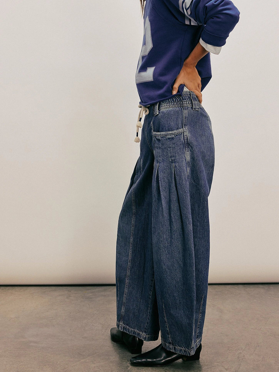 Duttini | Drawstring Denim Pants