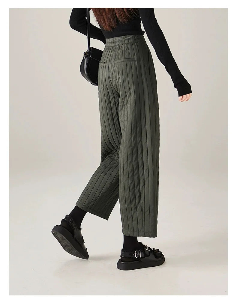 Duttini | Cotton Wide-Leg Pants for Women in Beige