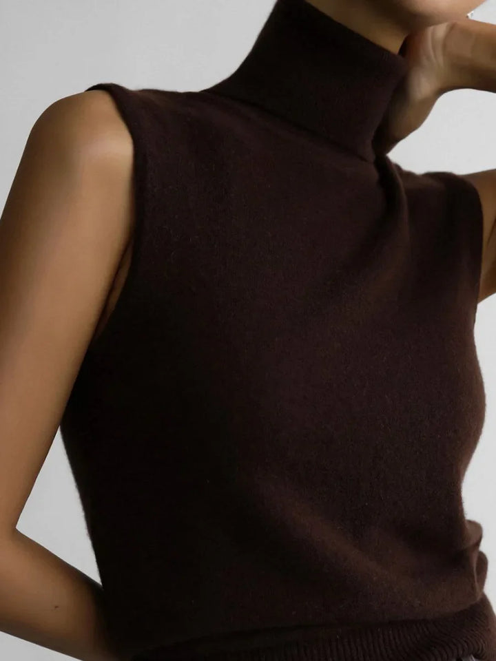 Duttini | High-Neck Vest for Women in Premium Fabric