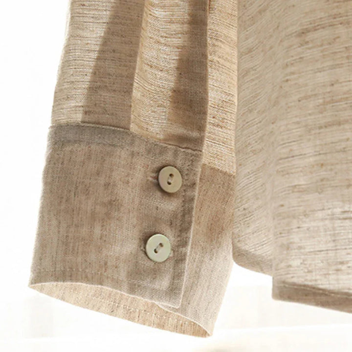Duttini | Oversized Linen Shirt for Women in White