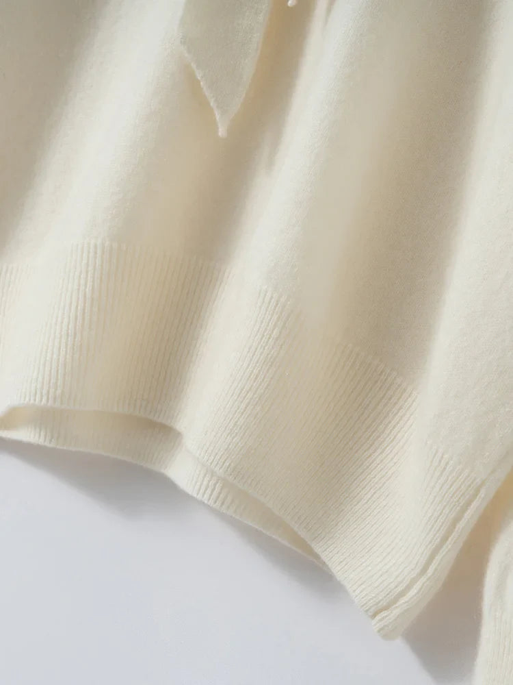 Duttini | Cashmere Pullover with Scarf Collar