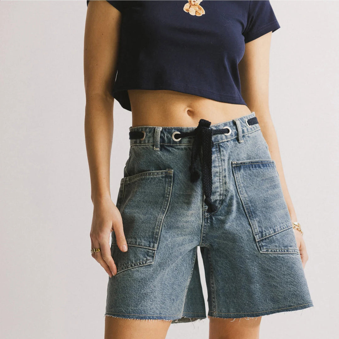 Duttini | Cotton Denim Shorts