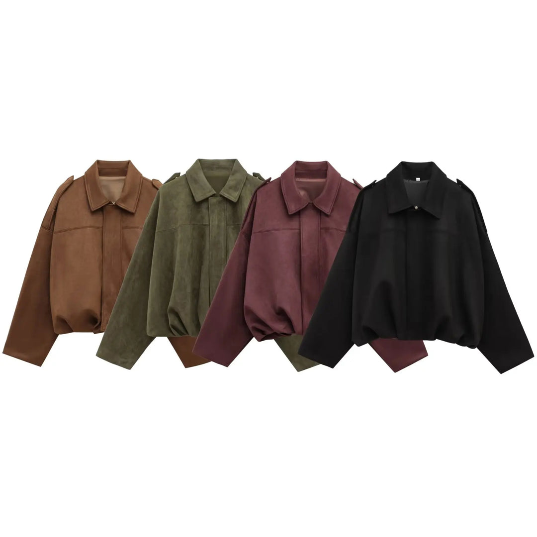 Duttini | Women's Suede Bomber