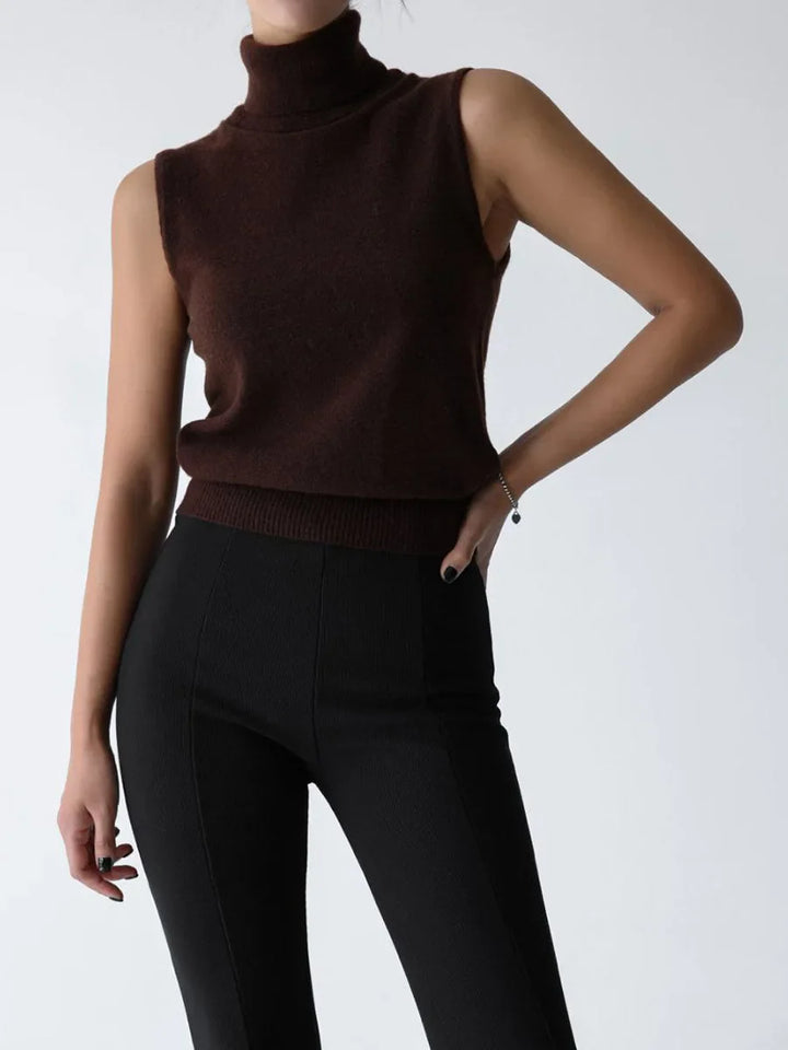 Duttini | High-Neck Vest for Women in Premium Fabric