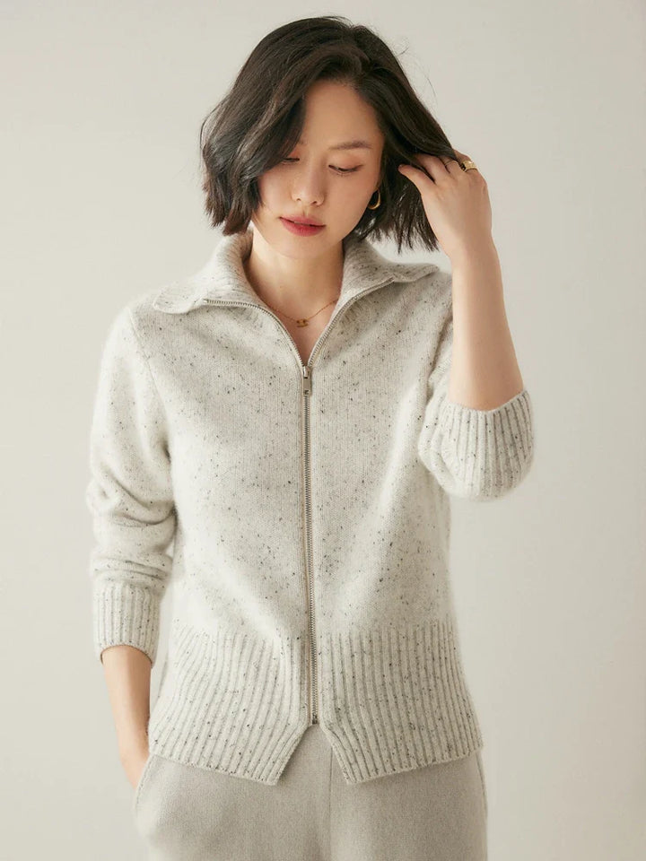 Duttini | Cashmere Zip Cardigan