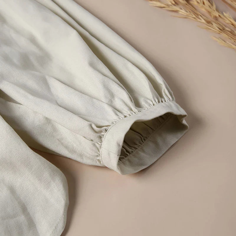 Duttini | Gathered Lantern Sleeve Blouse