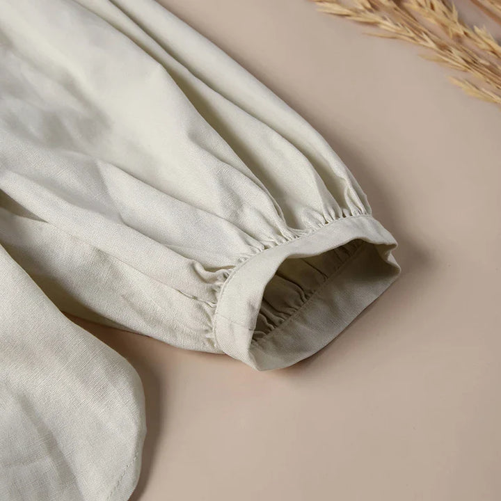 Duttini | Gathered Lantern Sleeve Blouse