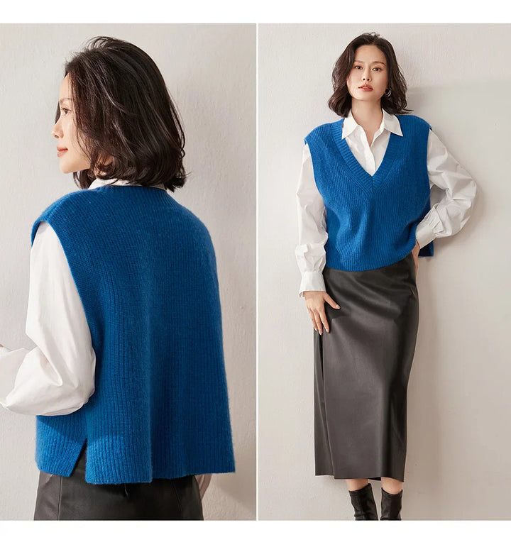 Duttini | Ribbed Cashmere Vest