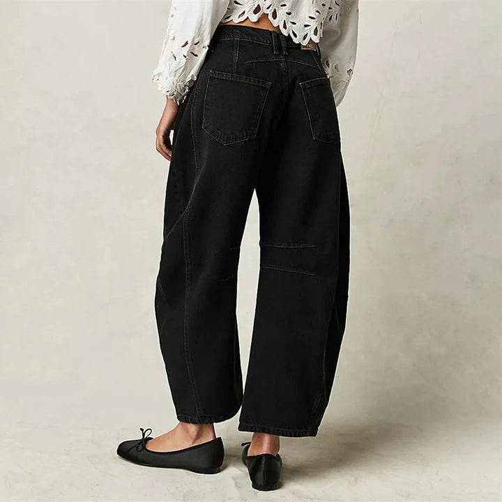Duttini | Barrel-Leg Denim Jeans for Women