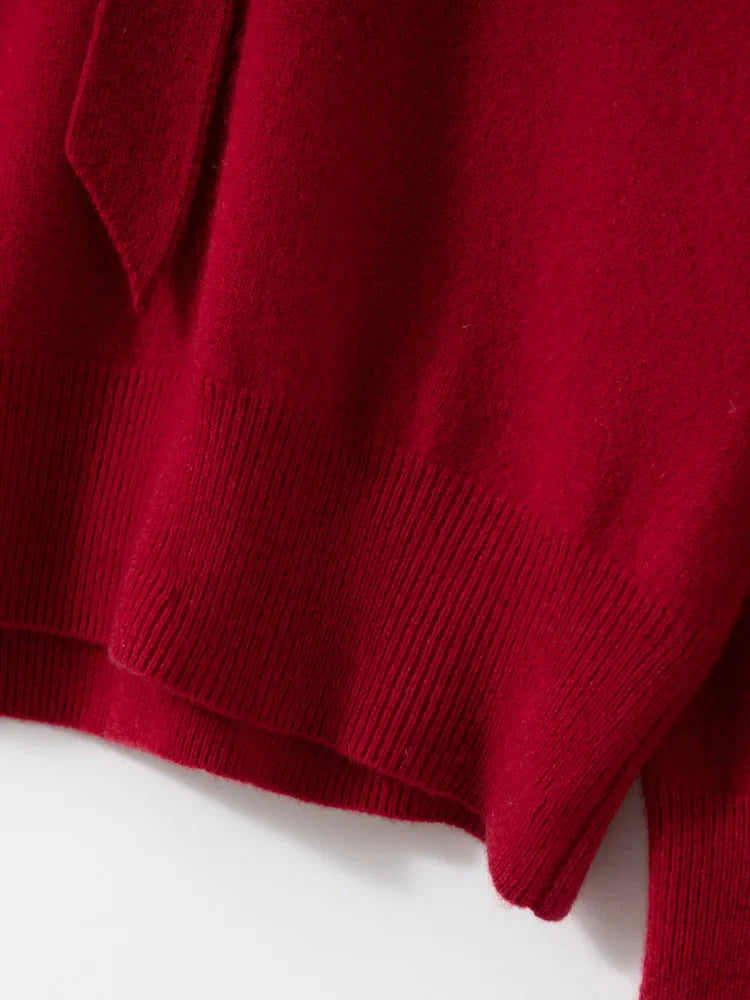 Duttini | Cashmere Pullover with Scarf Collar