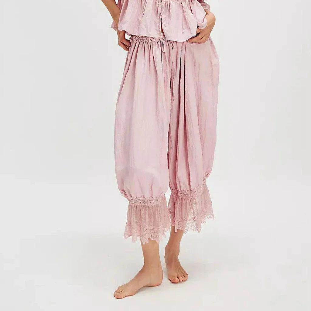 Duttini | Lace Lantern Pants