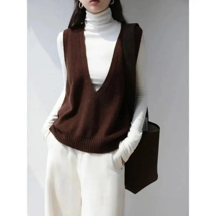Duttini | Deep-V Wool Vest