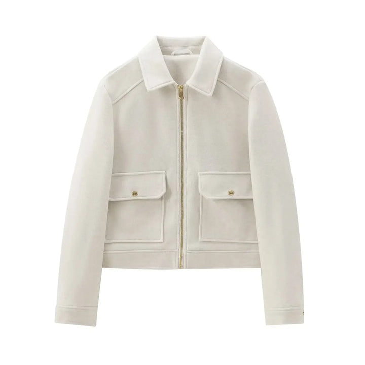 Duttini | Women’s Wool Bomber Jacket with Zipper
