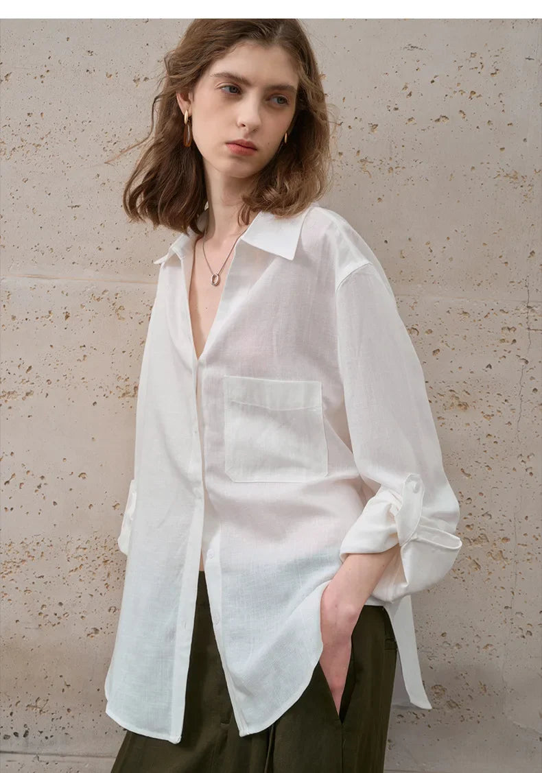 Duttini | Classic Linen Shirt for Men