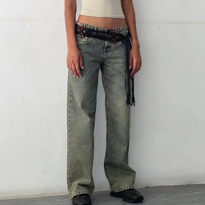 Duttini | Low-Waist Denim Pants