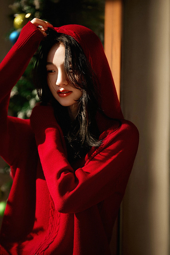 Duttini | Cashmere Hooded Cardigan