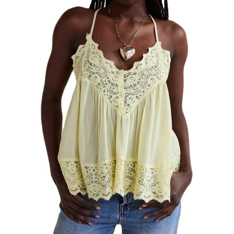 Duttini | Lace Cami for Women in White
