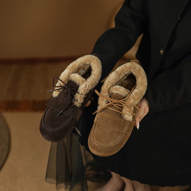 Duttini | Suede Wool Moc Boots