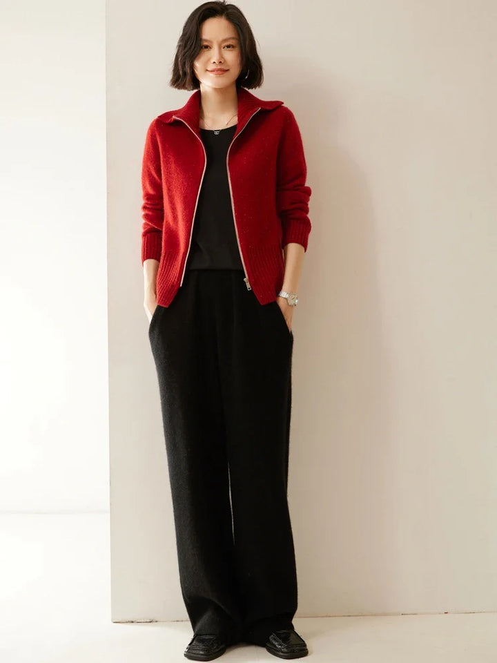Duttini | Cashmere Zip Cardigan