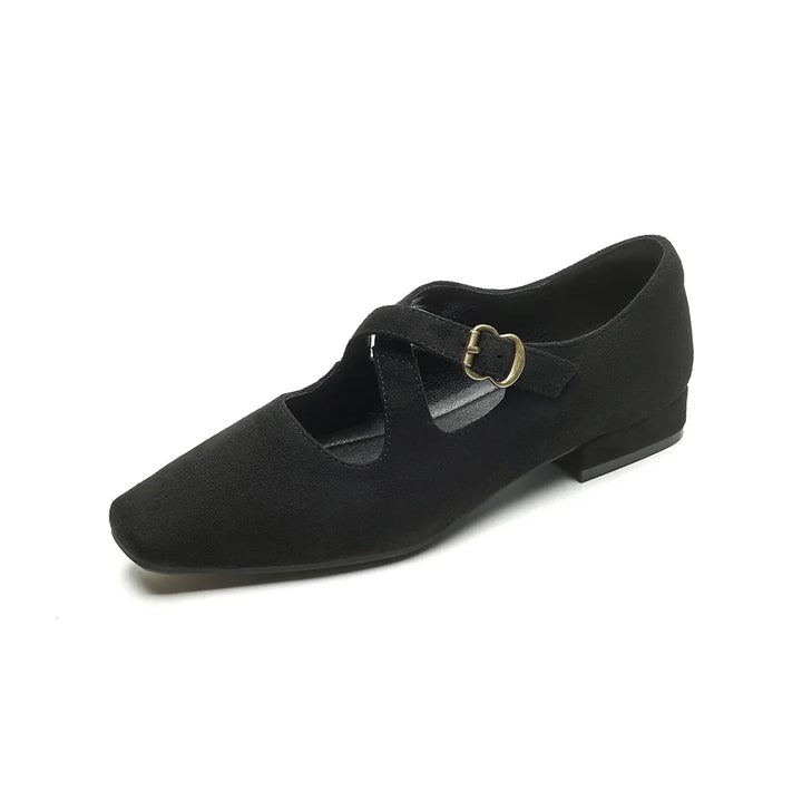Duttini | Buckled Suede Mule