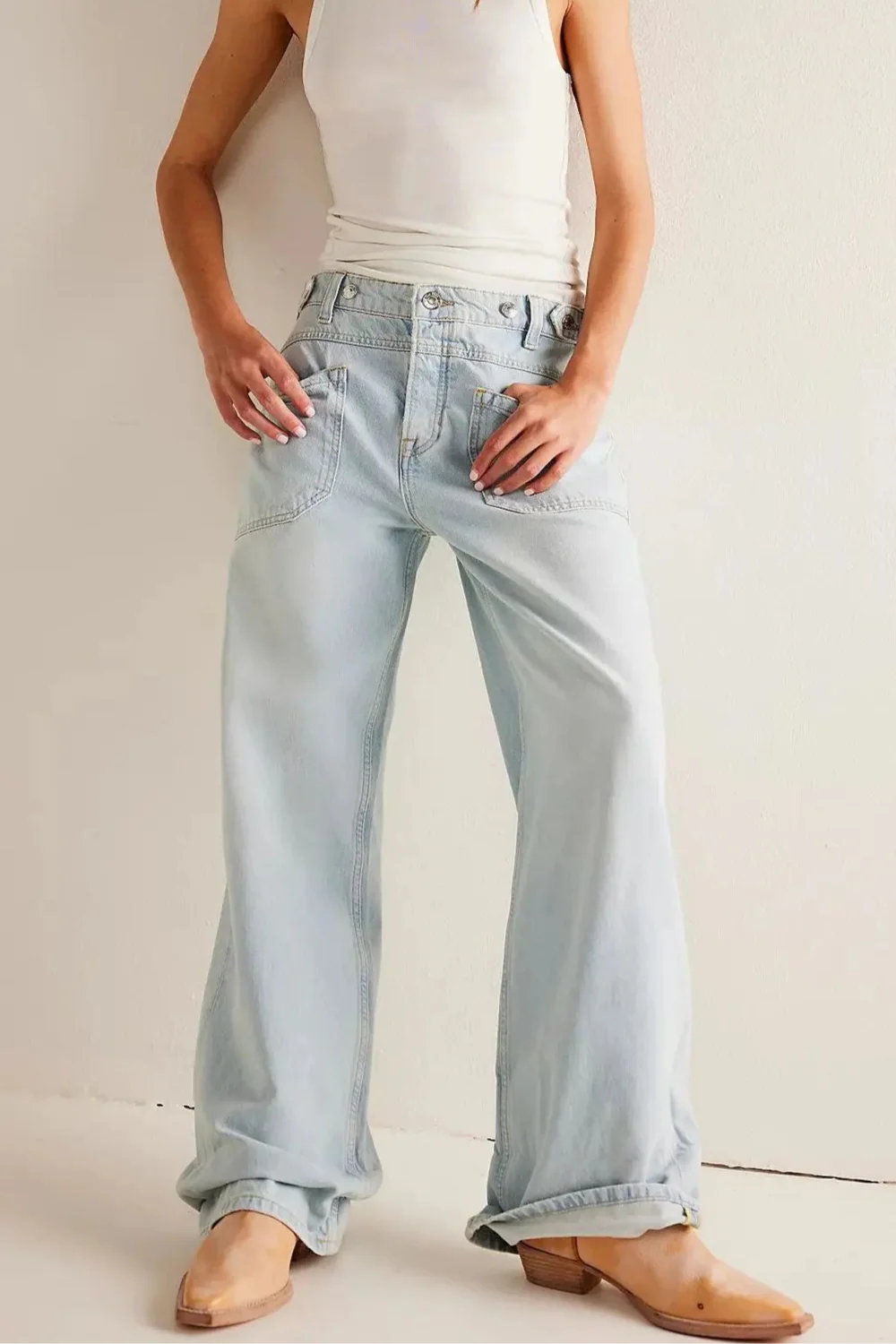 Duttini | High-Waist Wide-Leg Denim for Women