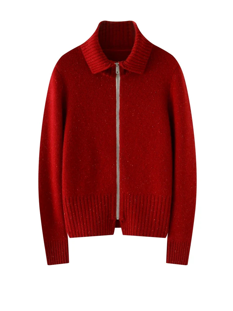 Duttini | Cashmere Zip Cardigan