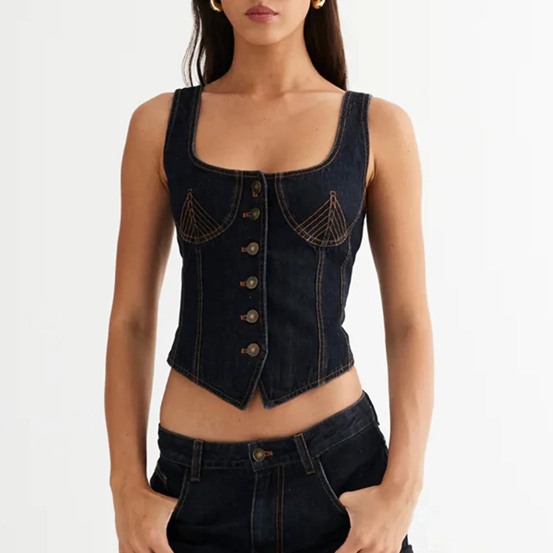 Duttini | Denim Vest Top for Women